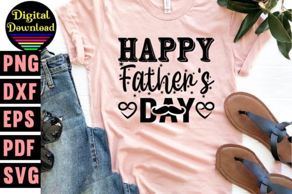 Happy Father's Day SVG T-Shirt Design