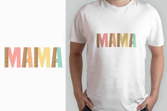 Mama Leopard Retro T-shirt Design Review