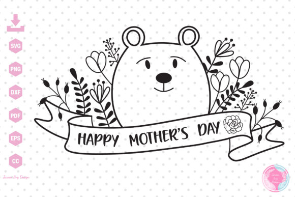 Mother's Day Mom Cute Bear SVG Design Review