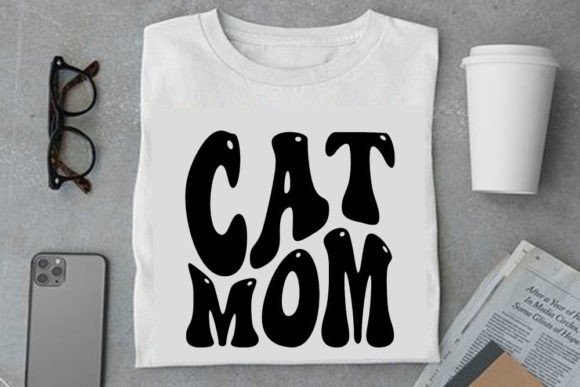 Retro Text Design, Cat Mom: An Embroidery Review
